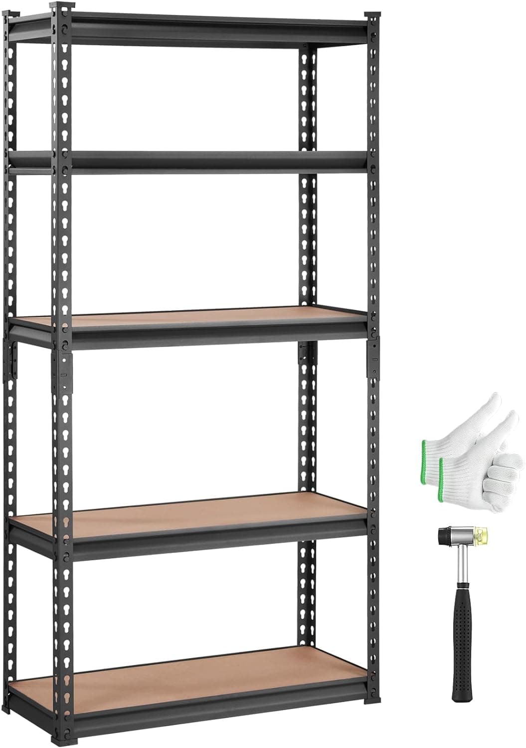 VEVOR 5-Tier Adjustable Rack, 30 x 12 x 60 in, product photo from the listing