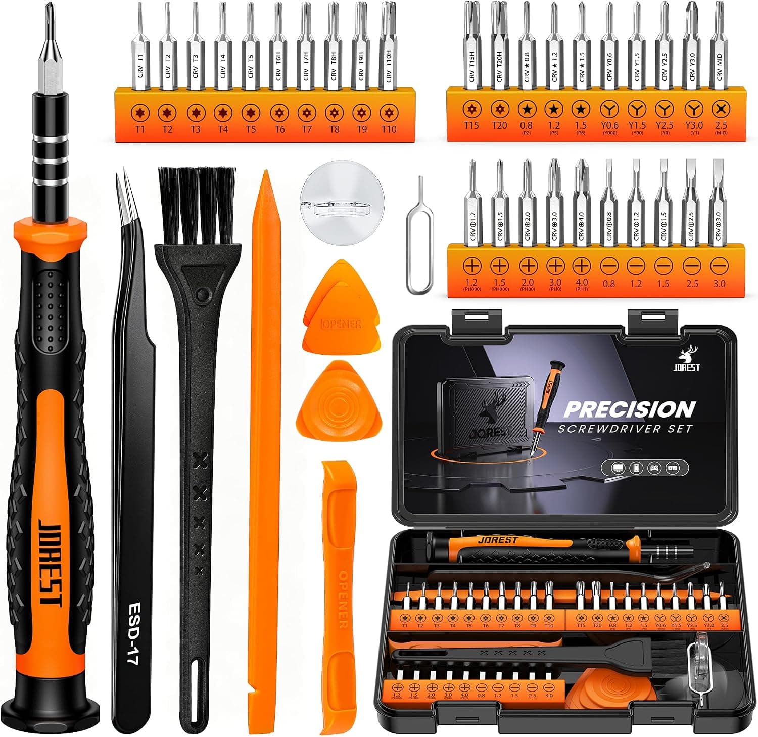 JOREST Precision Screwdriver Set, product photo from the listing