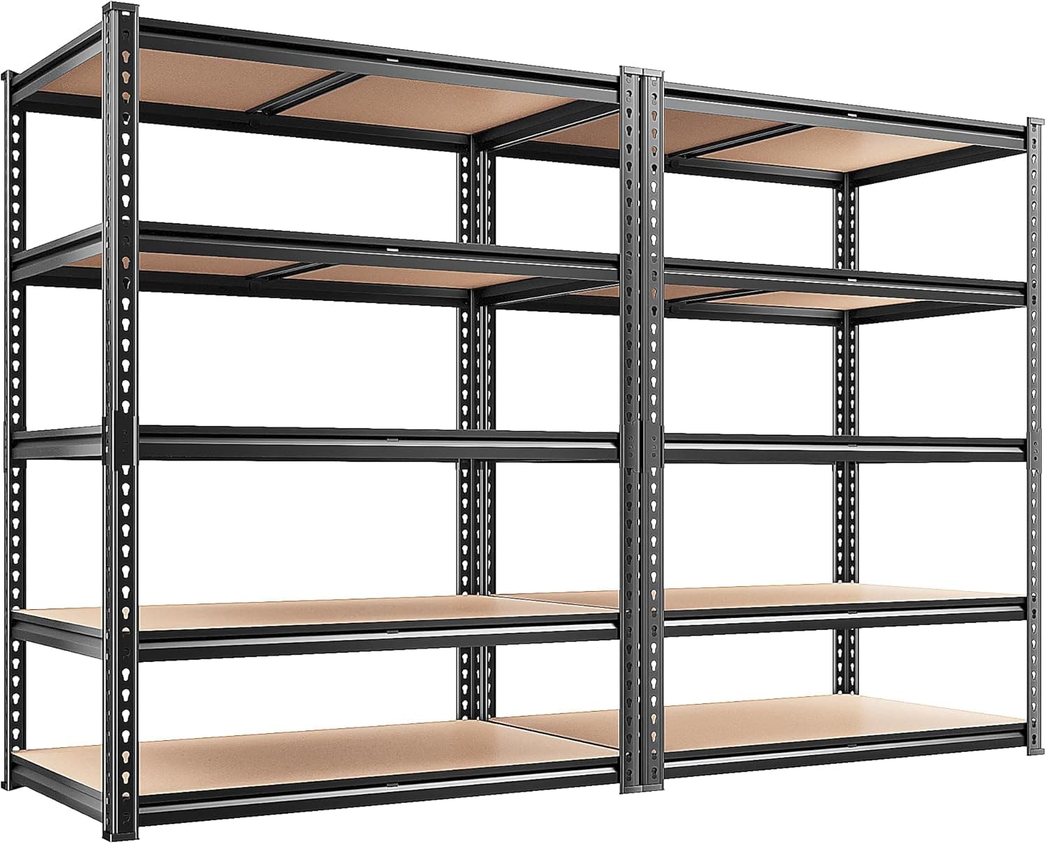 REIBII Garage Shelving, 2-pack, 36 x 16 x 72 in, product photo from the listing