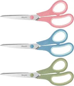iBayam 8.5-Inch All-Purpose Scissors, 3-Pack, product photo from the listing